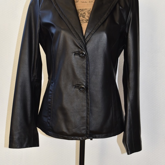 Kenneth Cole Reaction 100% Leather Jacket - Picture 2 of 8